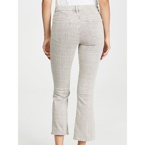 Frame Le Crop Mini Boot Plaid Jeans